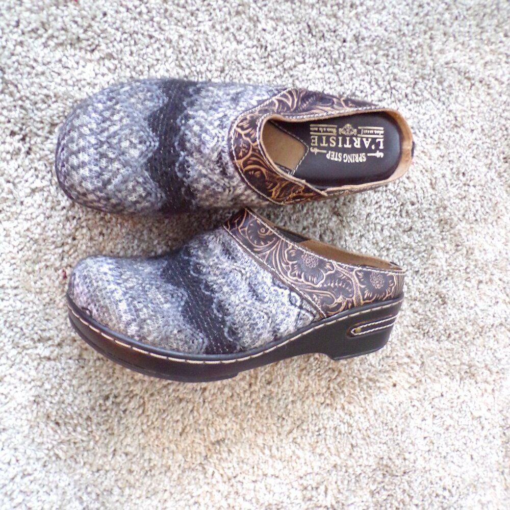 Spring step Gray clogs 36 - Picture 3 of 14